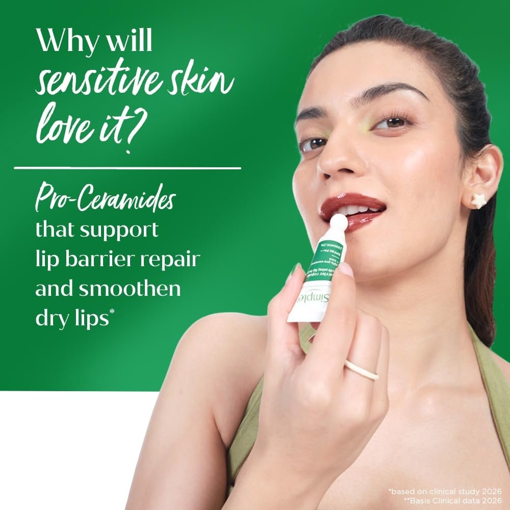 Simple Barrier Repair+ Hydrating Tinted Lip Balm - Cinnamon, SPF 30, for Sensitive Lips with Proceramides and Cica | 10g thumbnail