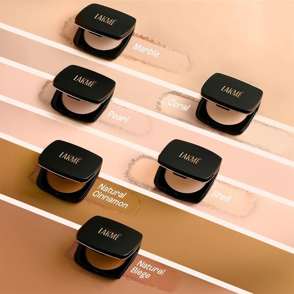 Lakme Forever Matte Compact, Smooth Finish, Lightweight Compact Powder  9g thumbnail