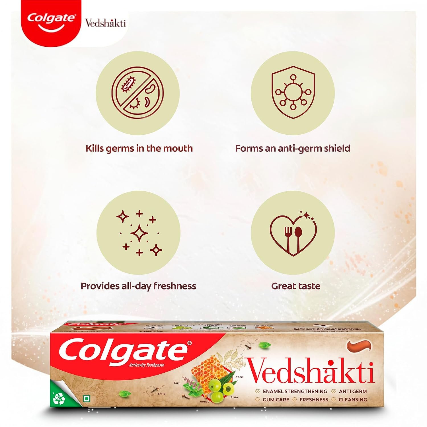 Colgate Swarna Vedshakti Ayurvedic Cavity Protection, Bad Breath Treatment Toothpaste - 400gm thumbnail