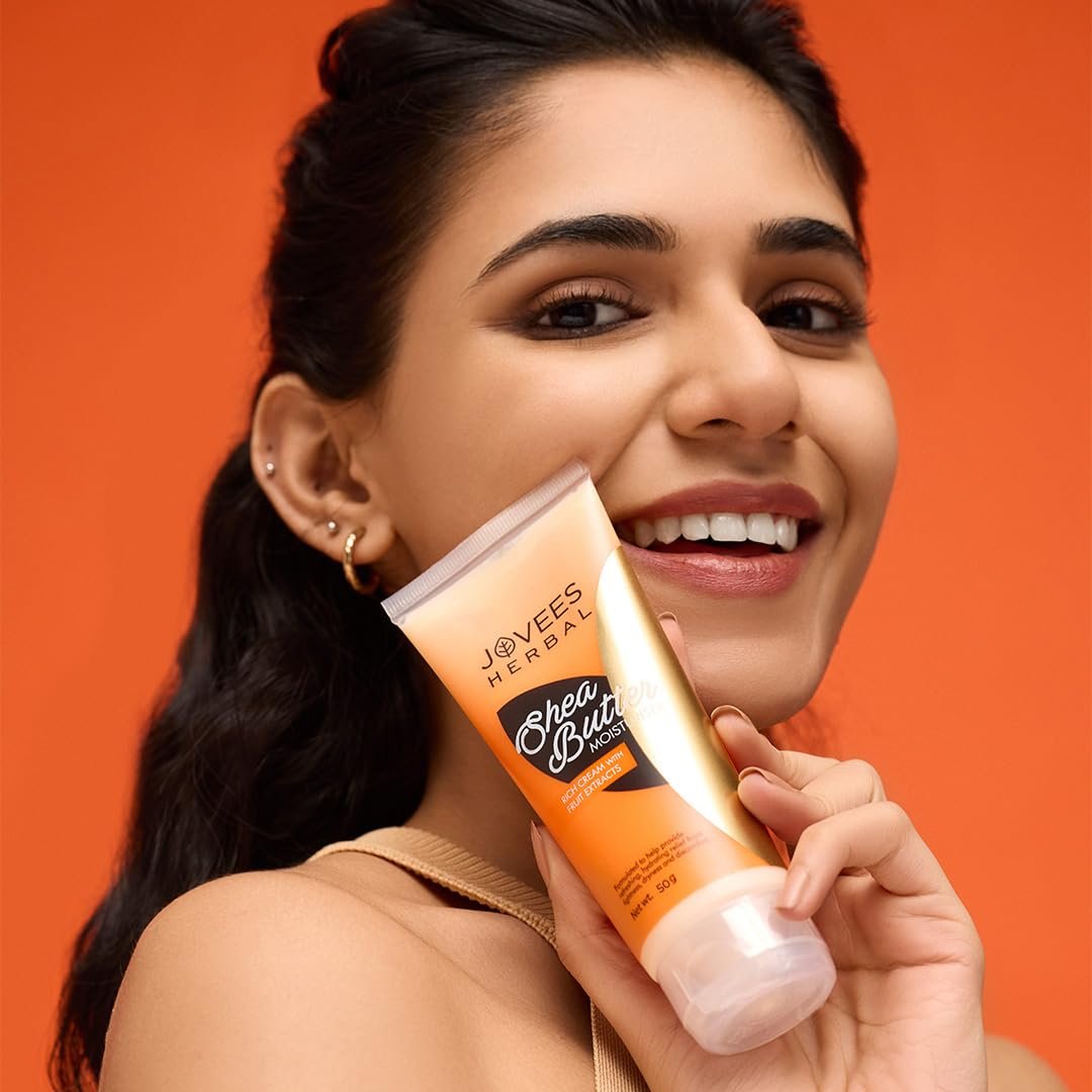Jovees Herbal Shea Butter Moisturiser | With Shea Butter & Fruit Extracts | Reduces Skin Inflammation & Restores Hydration | For Normal & Dry Skin 50g thumbnail