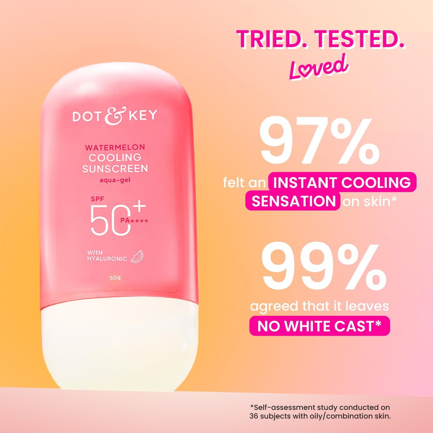 Dot & Key Watermelon Cooling Sunscreen, In-Vivo Tested SPF 50+ PA++++ 50g thumbnail