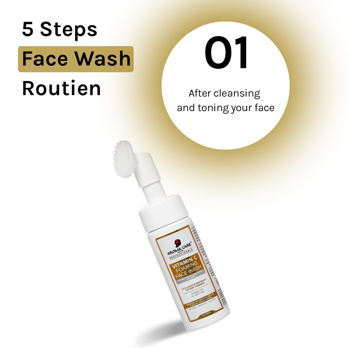 Aroma Care Pro Vitamin C Foaming Face Wash 150ml - Brightening, Deep Cleansing, Anti-Aging & Radiant Skin for Even Tone thumbnail