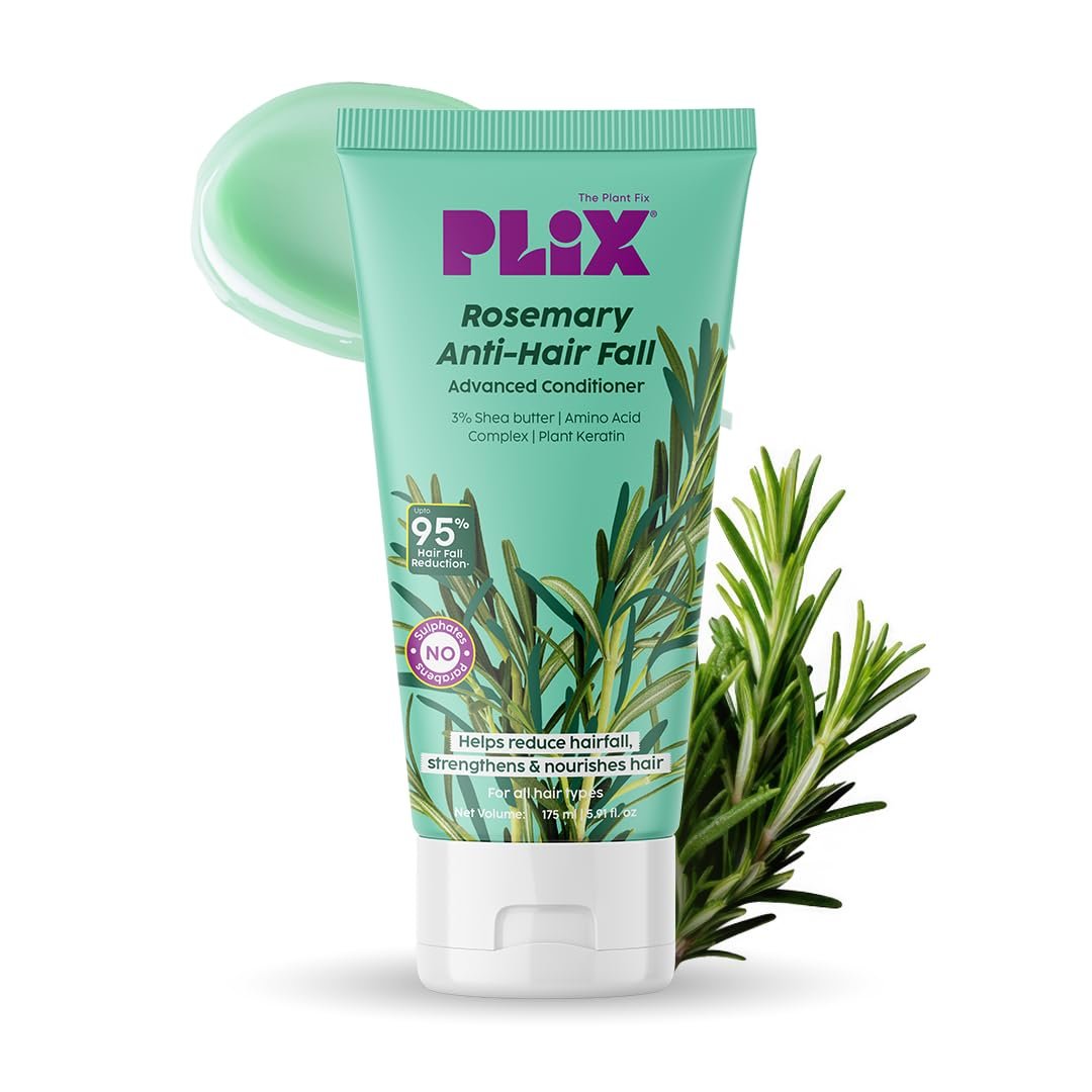 The Plant Fix Plix PLIX Rosemary Advanced Anti Hair Fall Conditioner With Rosemary For Reducing Hair Loss, Breakage| | All Hair Types | Men & Women | Sulphate & Parabeen Free| 175 Ml,