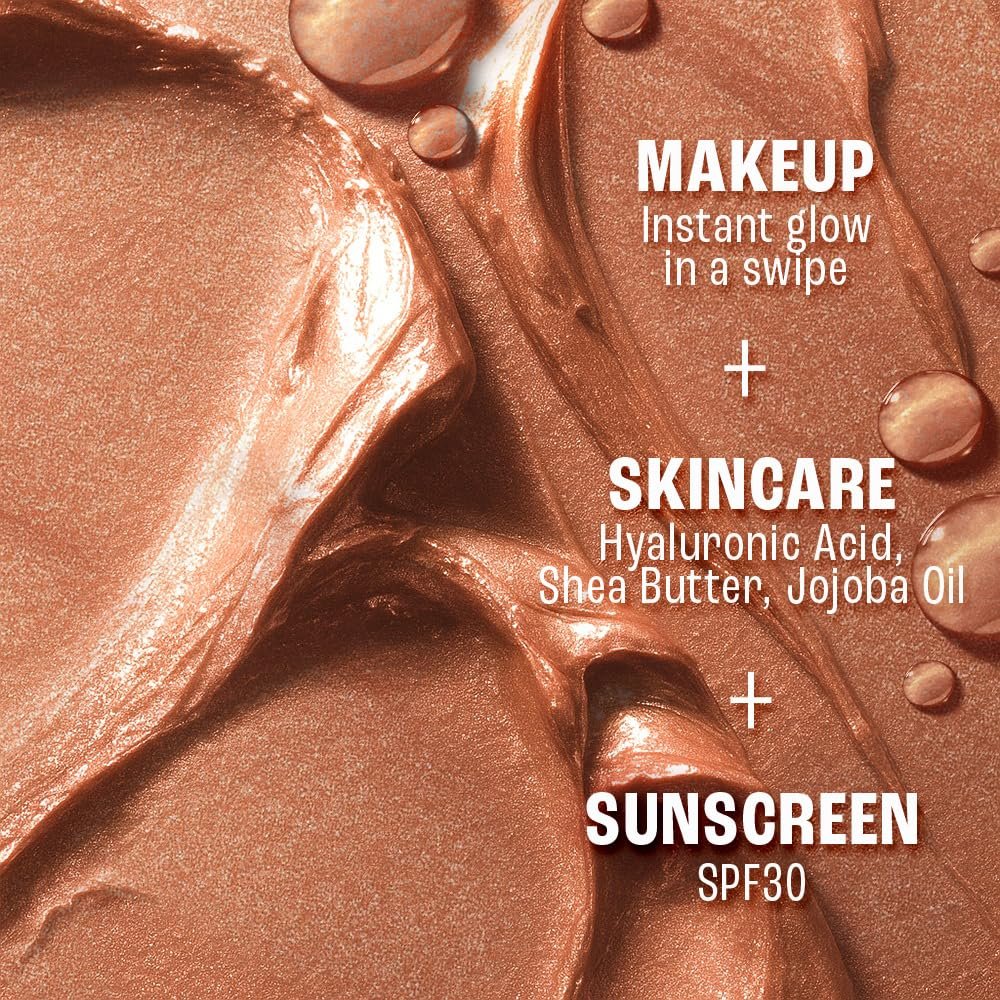Lakme 9to5 Hya Beach Edit SPF Highlighter Golden Getaway, Creamy Texture, Travel Friendly, 8.6g thumbnail