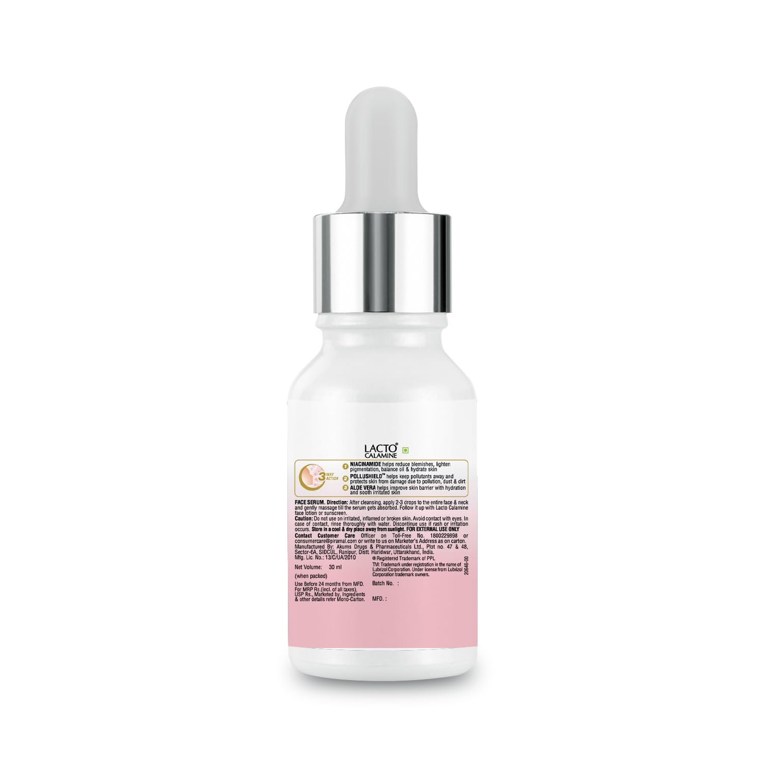 Lacto Calamine 10% Niacinamide Face Serum | 30ml | Pore Minimizing, Acne Marks, Blemishes & Oil Balancing | Face Serum for Women & Men | thumbnail