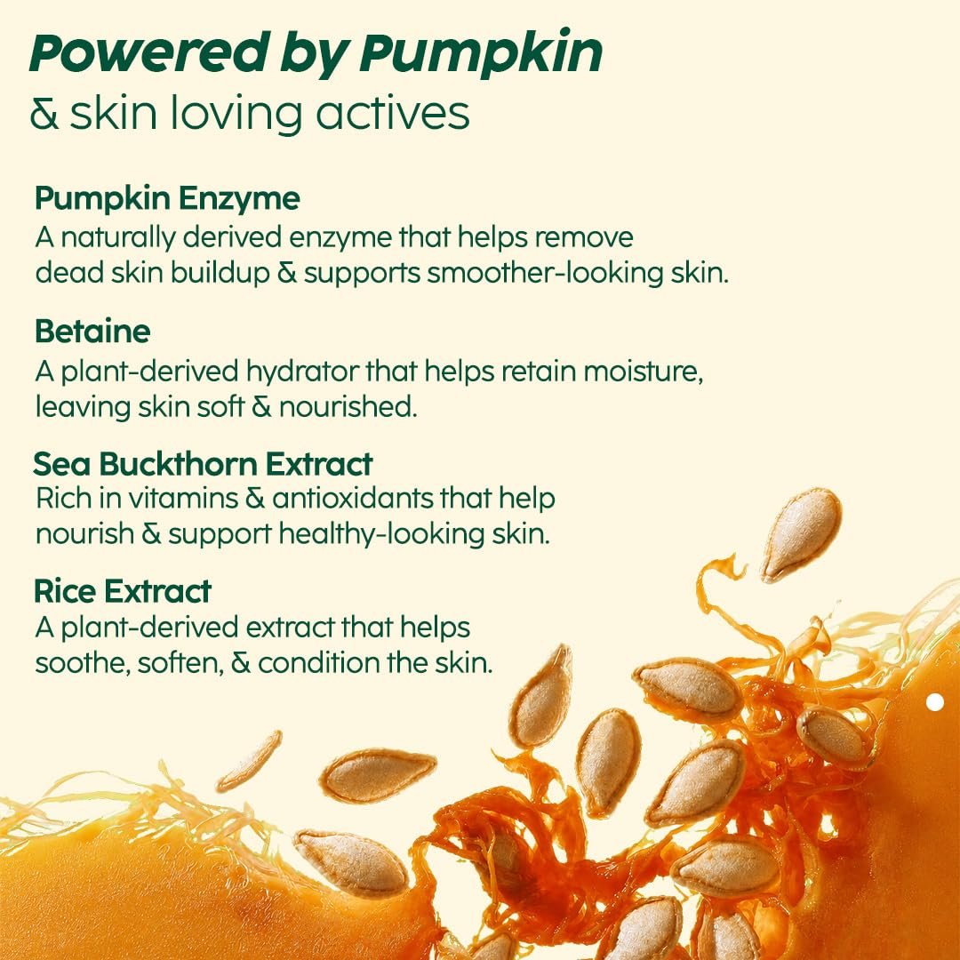 PLIX Pumpkin Exfoliating Face Mask for Smooth, Soft & Brighter-Looking Skin | With Pumpkin & Sea Buckthorn Extract | For All Skin Types | 100g thumbnail