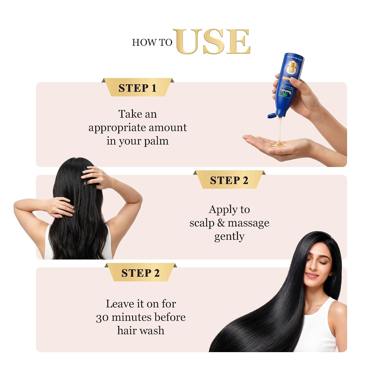 Parachute Advansed Gold Vitamin E Coconut Hair Oil| Long & Soft Hair | For All Hair Type| No Paraben & Silicones| 300ml thumbnail
