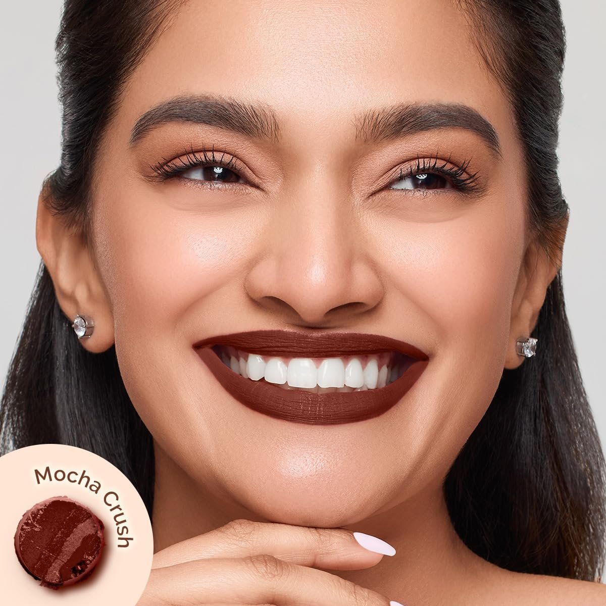 Mamaearth Moisture Matte Longstay Lipstick with Avocado Oil & Vitamin E for 12 Hour Long Stay-18 Mocha Crush - 2 g thumbnail