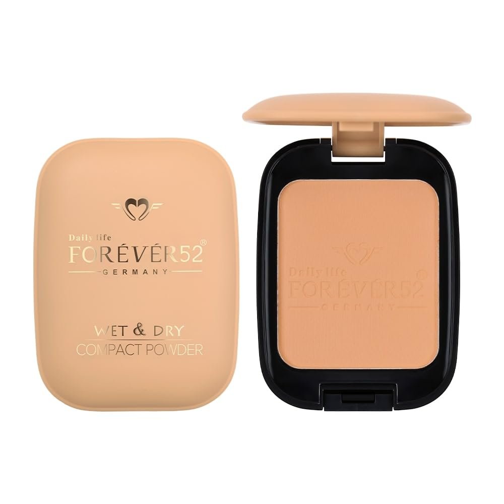 Daily Life Forever52 Dual Wet And Dry Compact + Makeup Setting Powder | Matte Finish | Lightweight | Long Lasting | Enriched With Vitamin E | Vegan -Caramel-WD007 thumbnail