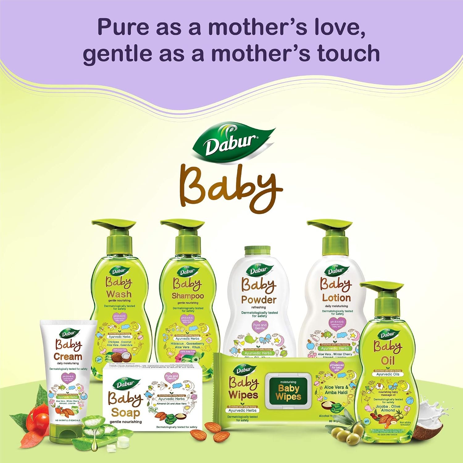 Dabur Baby Powder: Talc and Asbestos Free | With Oat Starch, Arrowroot Powder & Amba Haldi | Hypoallergenic & Dermatologically Tested with No Paraben & Phthalates - Pack of 150 g thumbnail