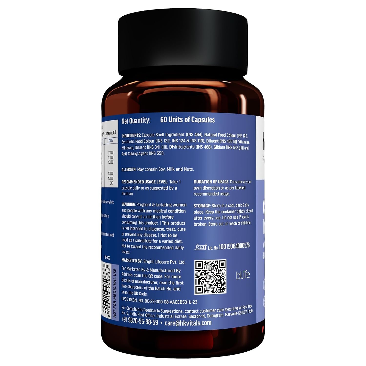 hk vitals Chelated Iron + Supplement, 60 Capsules With Zinc, Vitamin C & Vitamin B12 | Supports Blood Building, Immunity & Energy thumbnail
