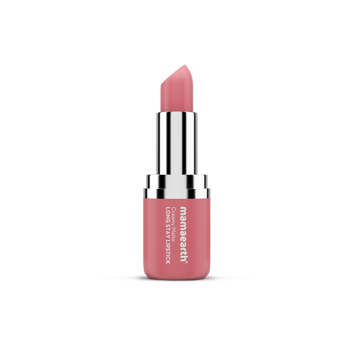 Mamaearth Creamy Matte Long Stay Lipstick with Murumuru Butter and Vitamin E for 8-Hour Long Stay 4.2g (Hibiscus Nude) thumbnail
