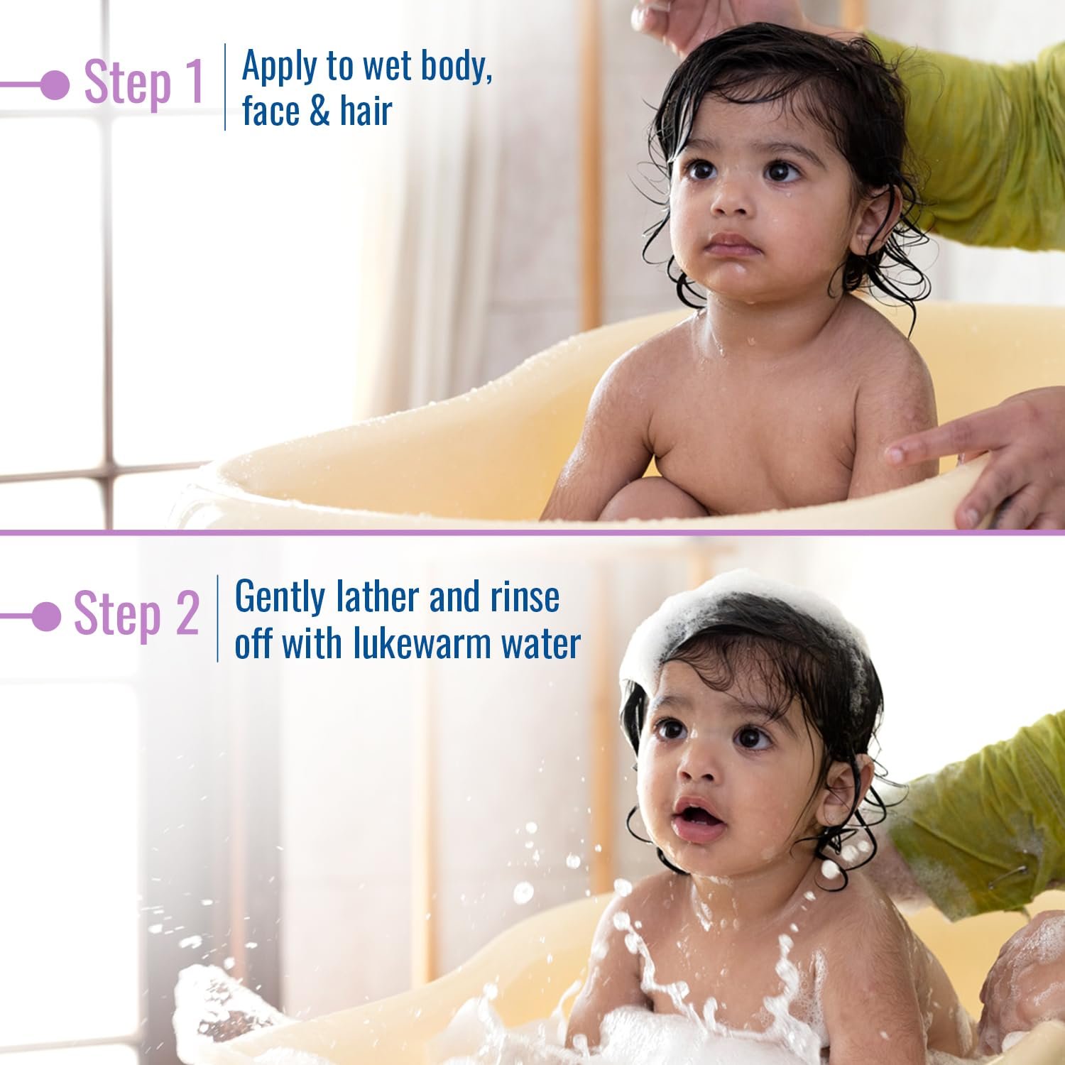 Parachute Advansed Baby Gentle Wash for New Born | Enriched with Virgin Coconut Oil | Gently cleanses in Hard water | Doctor certified | 410 ML thumbnail