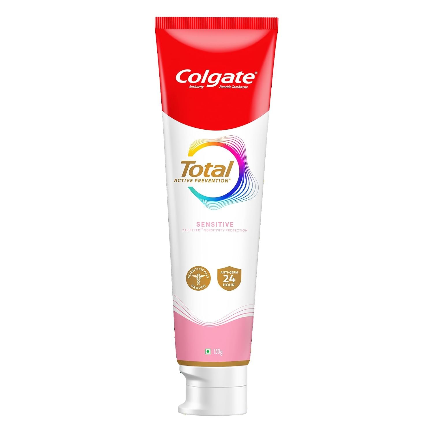 Colgate Total Sensitive 150gm Toothpaste, Antibacterial and Enamel Protection, Whole Mouth Health, World's No. 1* Germ-fighting Toothpaste thumbnail