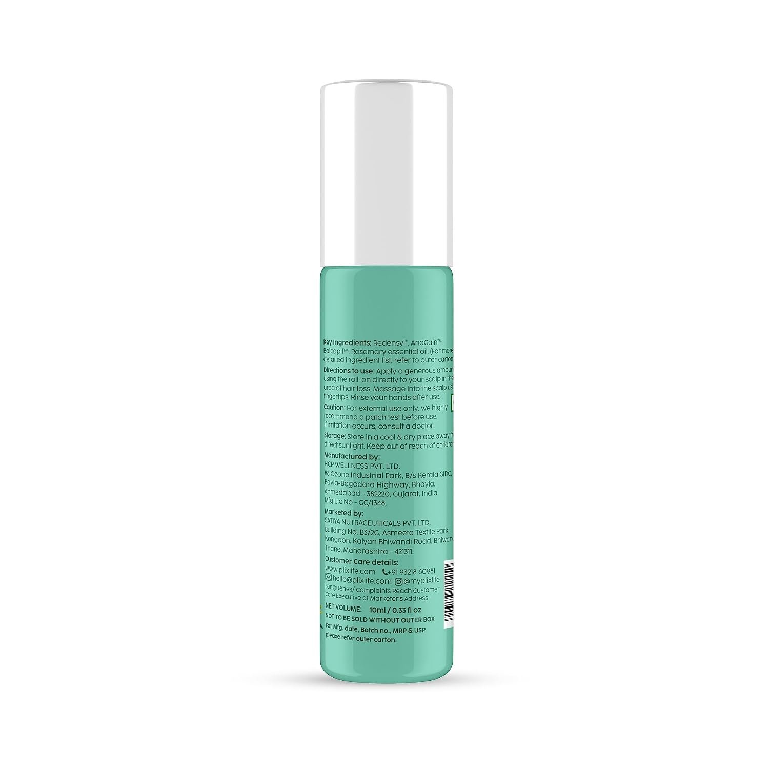 The Plant Fix Plix Rosemary Hair Growth Advanced Serum Roll-On | With 3% Redensyl®, 4% AnaGain™ & 3% Baicapil™| Mess-free | Prevents Hair Fall & Stimulates Hair Follicles | 10ml thumbnail
