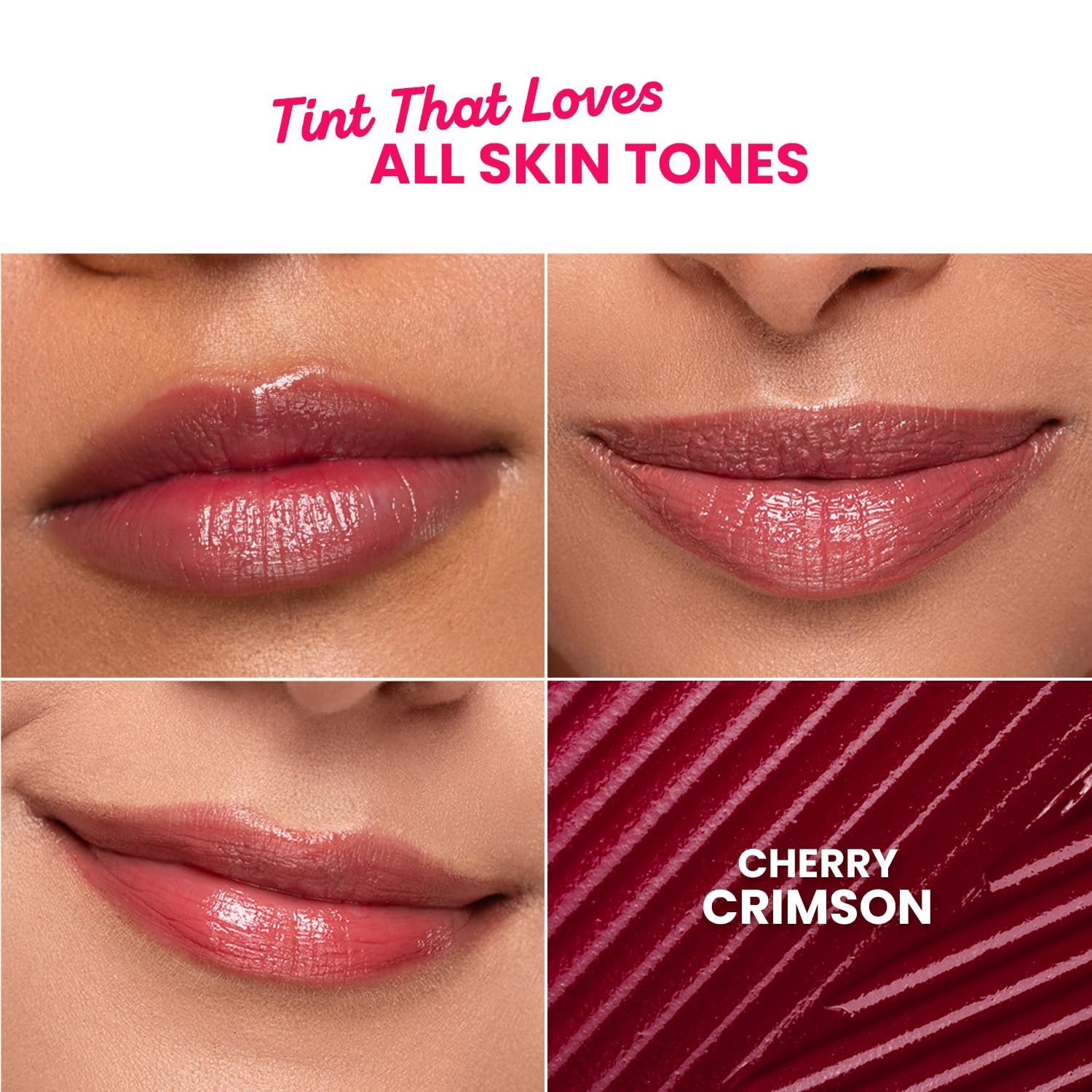 Dot & Key Barrier Repair Hydrating Lip Balm SPF 50 | Cherry Crimson | Repairs Damaged Lip Barrier | High Tinted | 4.5 gm thumbnail