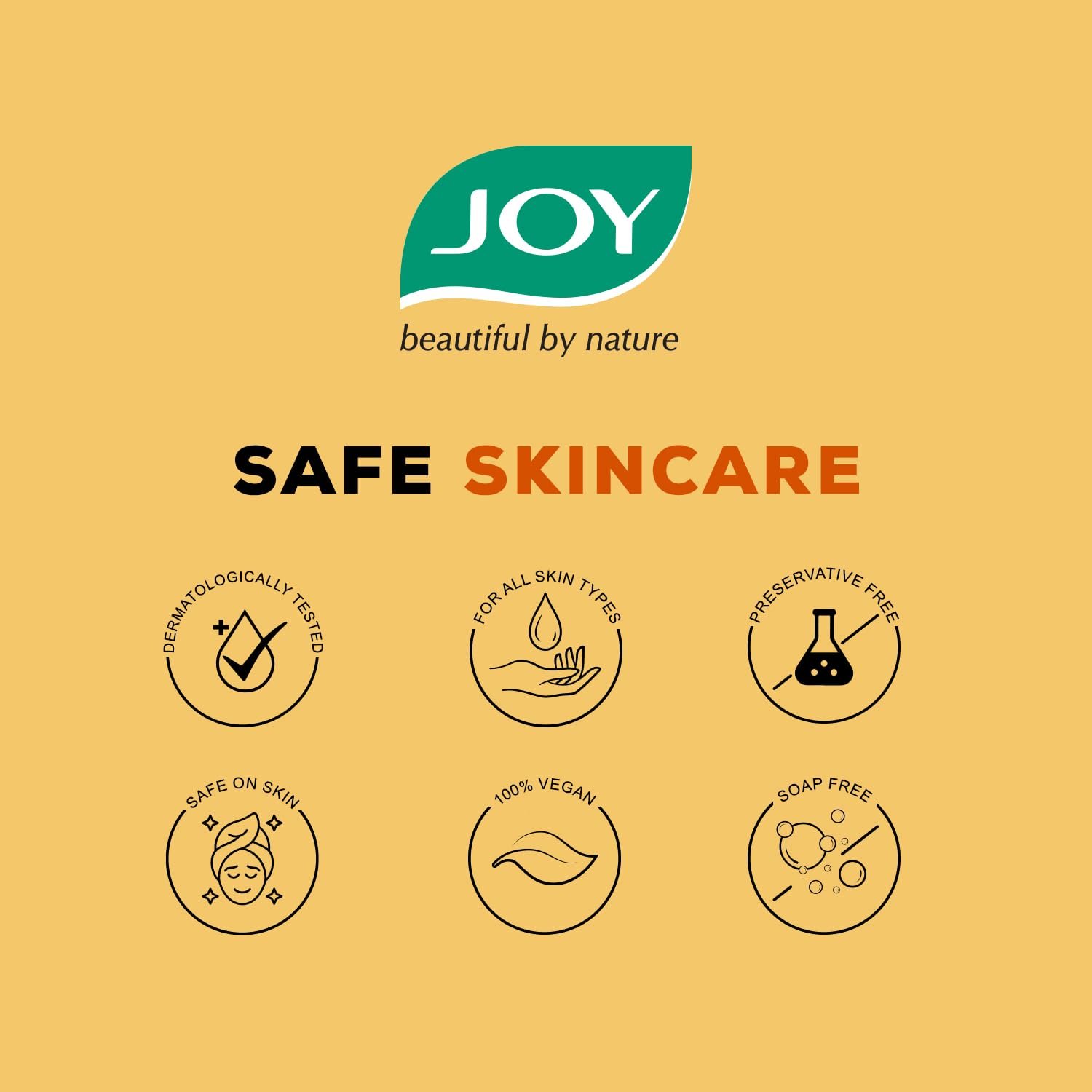 Joy Mandarin & Lemongrass Shower Gel Body Wash (500 ml) | With Vitamin C for Acne Control & Lemongrass for Fighting Body Odour |100% Vegan Shower Gel For All Skin Types | Paraben Free thumbnail