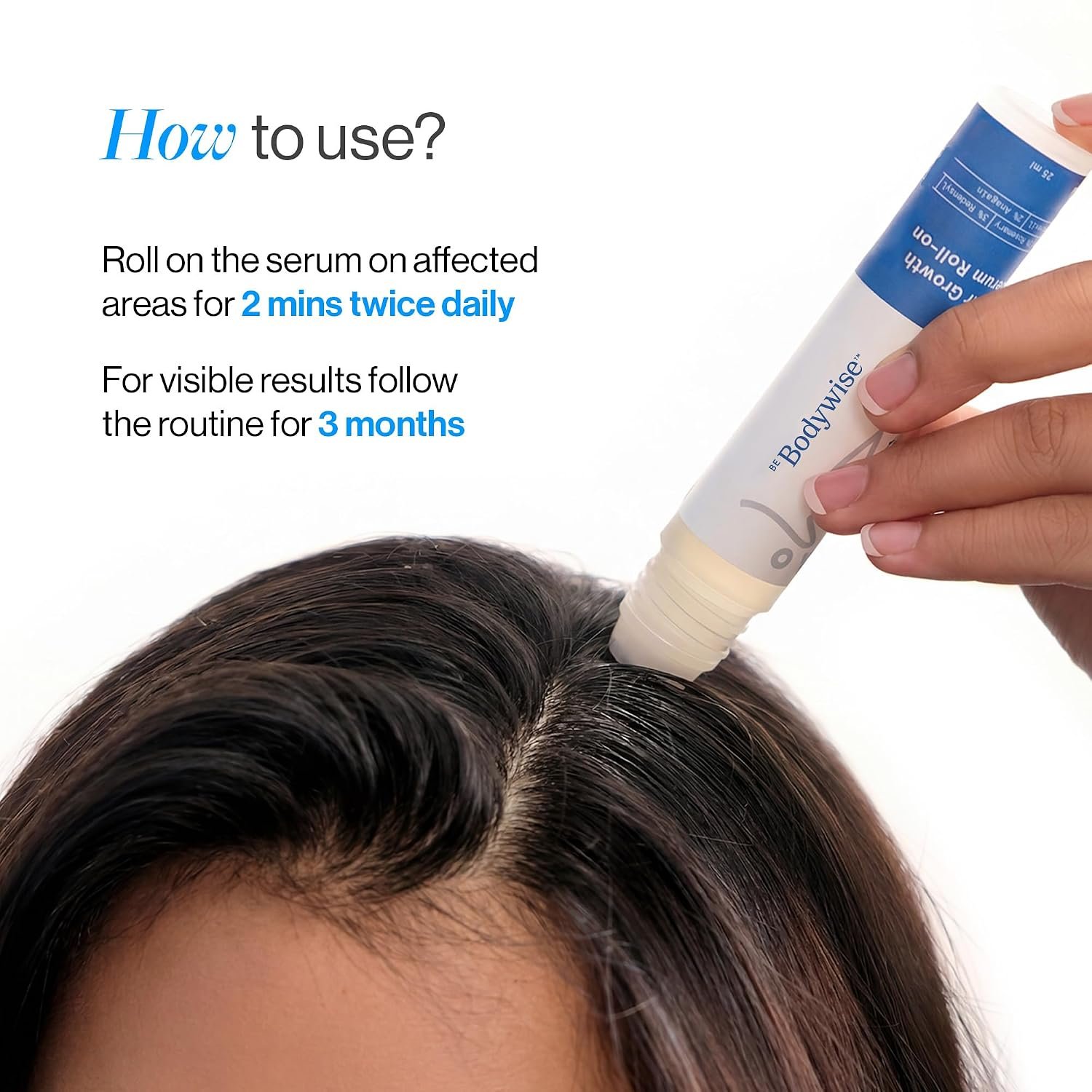 Be Bodywise Rosemary Hair Growth Serum (Roll On) | 3% Redensyl & 2% Anagain | Hair fall control serum for Women & Men | Promotes Hair Growth & Stimulates Hair Follicles | 25ml thumbnail