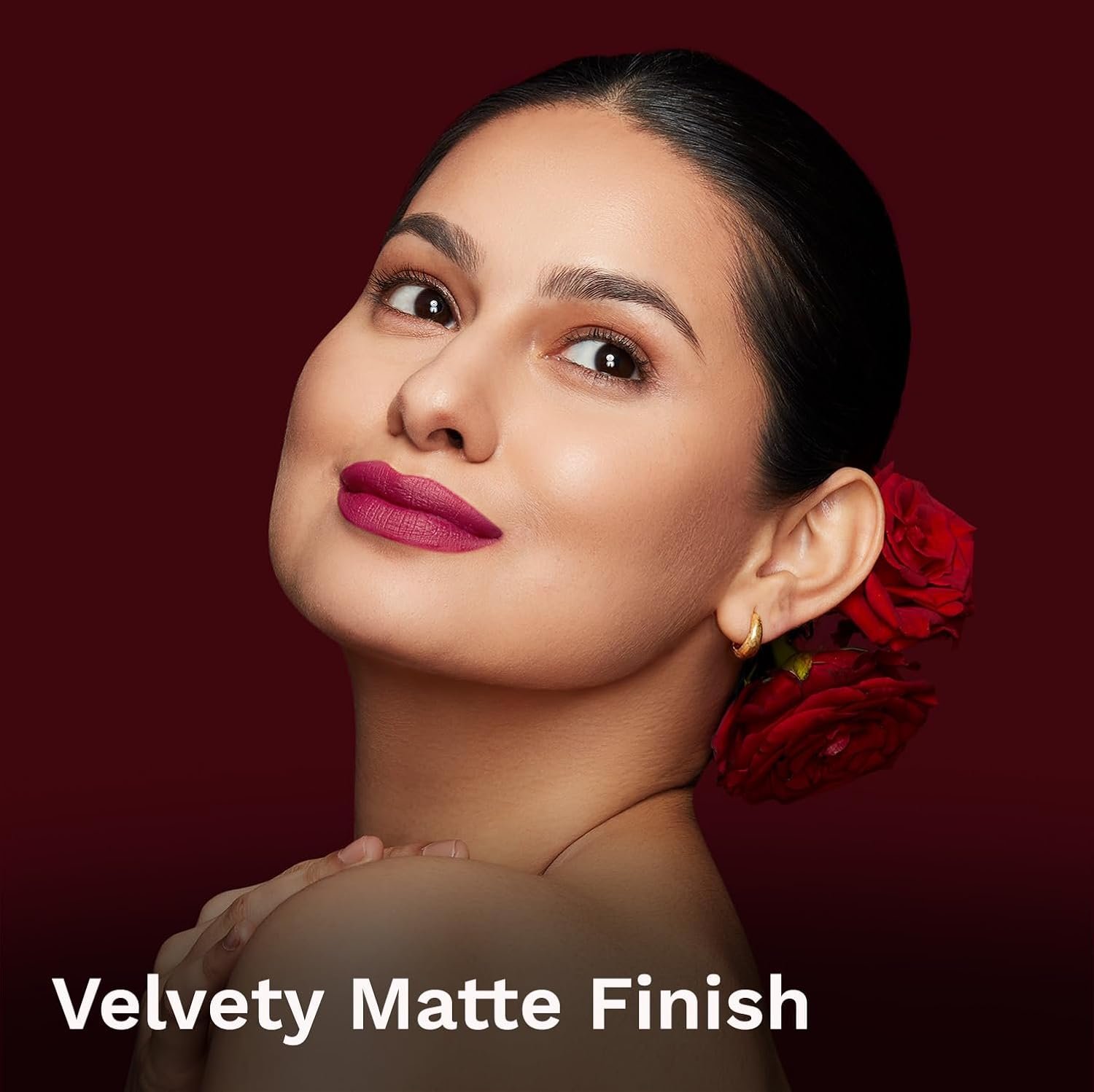 Pilgrim Matte Me Up Bullet Lipstick 4.2g | Creamy, Lightweight, Bold, Non Drying | SPF 30 | Enriched With Hyaluronic Acid & Spanish Squalane | Lipstick for dusky skin tone | Forbidden Pink-1 thumbnail