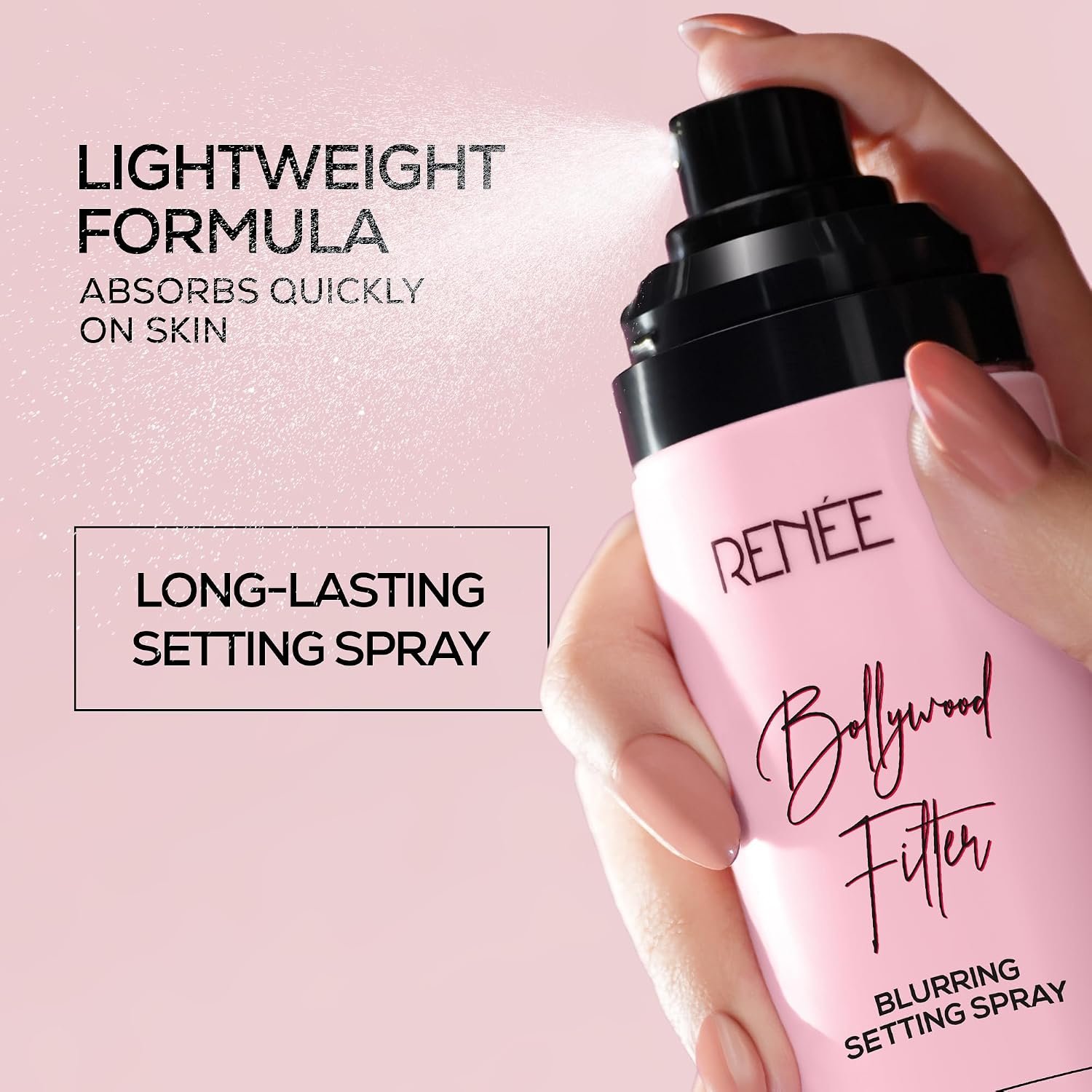 RENEE Bollywood Filter Blurring Setting Spray for Face Makeup, Matte Finish & Pore Blur Effect with Niacinamide & Hyaluronic Acid, Long Lasting Makeup Fixer & Shine Control, Fine Mist 100ml thumbnail