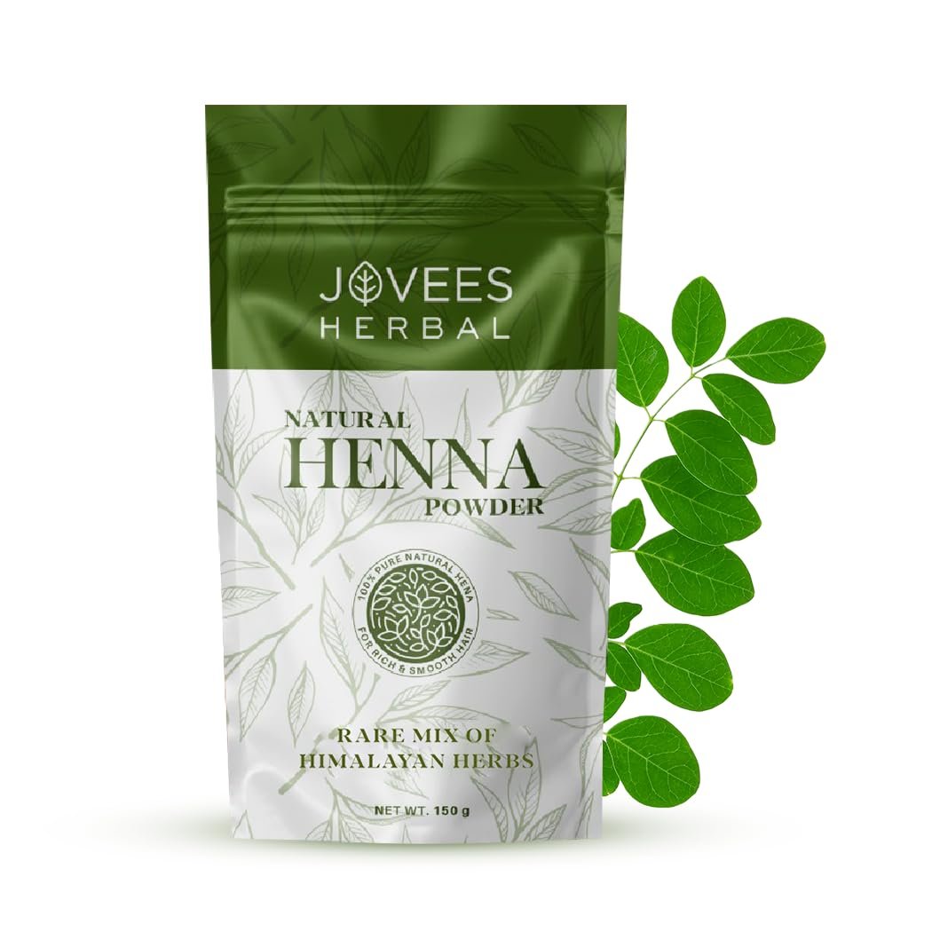 Jovees Herbal Mehandi/Henna Powder | With Amla, Shikakai & Brahmi Powder | For Extra Conditioning | Control Hair Fall & Repairs Damaged Hair 150G thumbnail