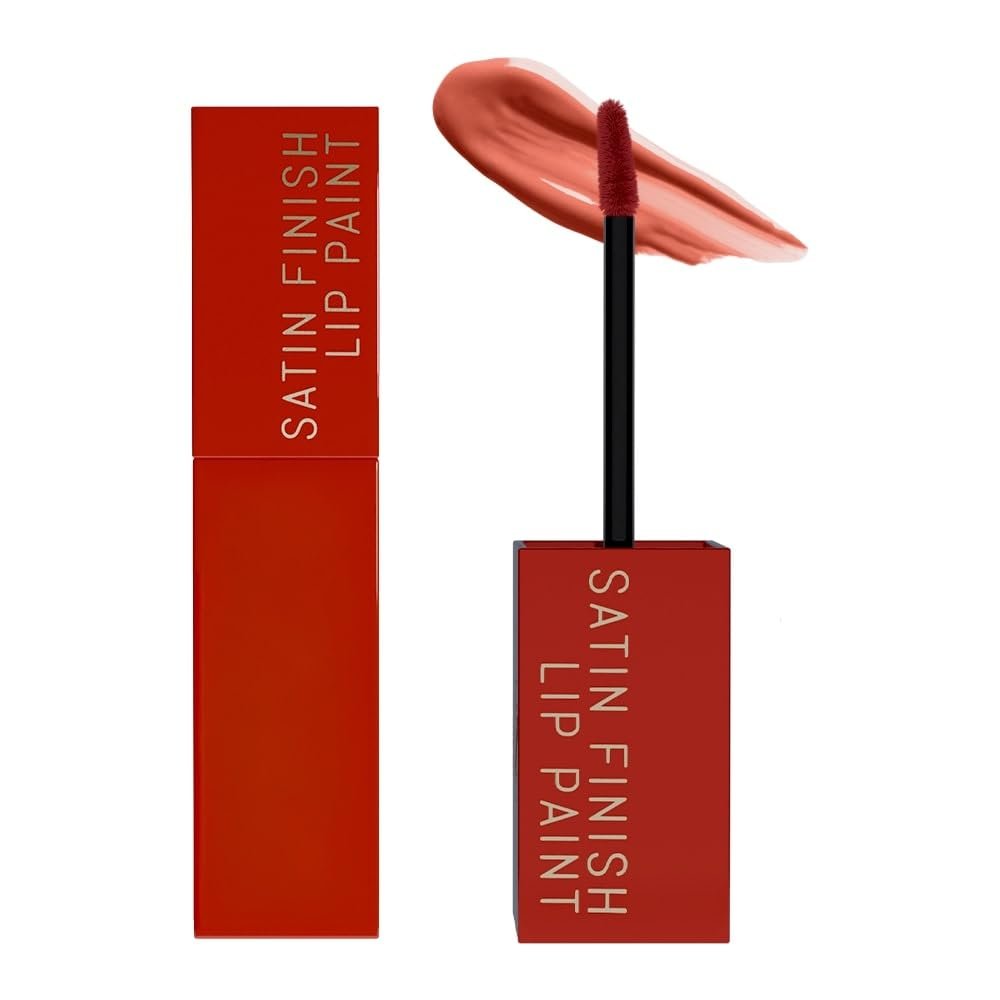 Daily Life Forever52 Satin Finish Lip Paint | Long-Lasting 16-Hour Wear | Moisturizing, Lightweight | Glossy, Smooth & Plump Lips (Coral Curve 04, Pink 4g) thumbnail