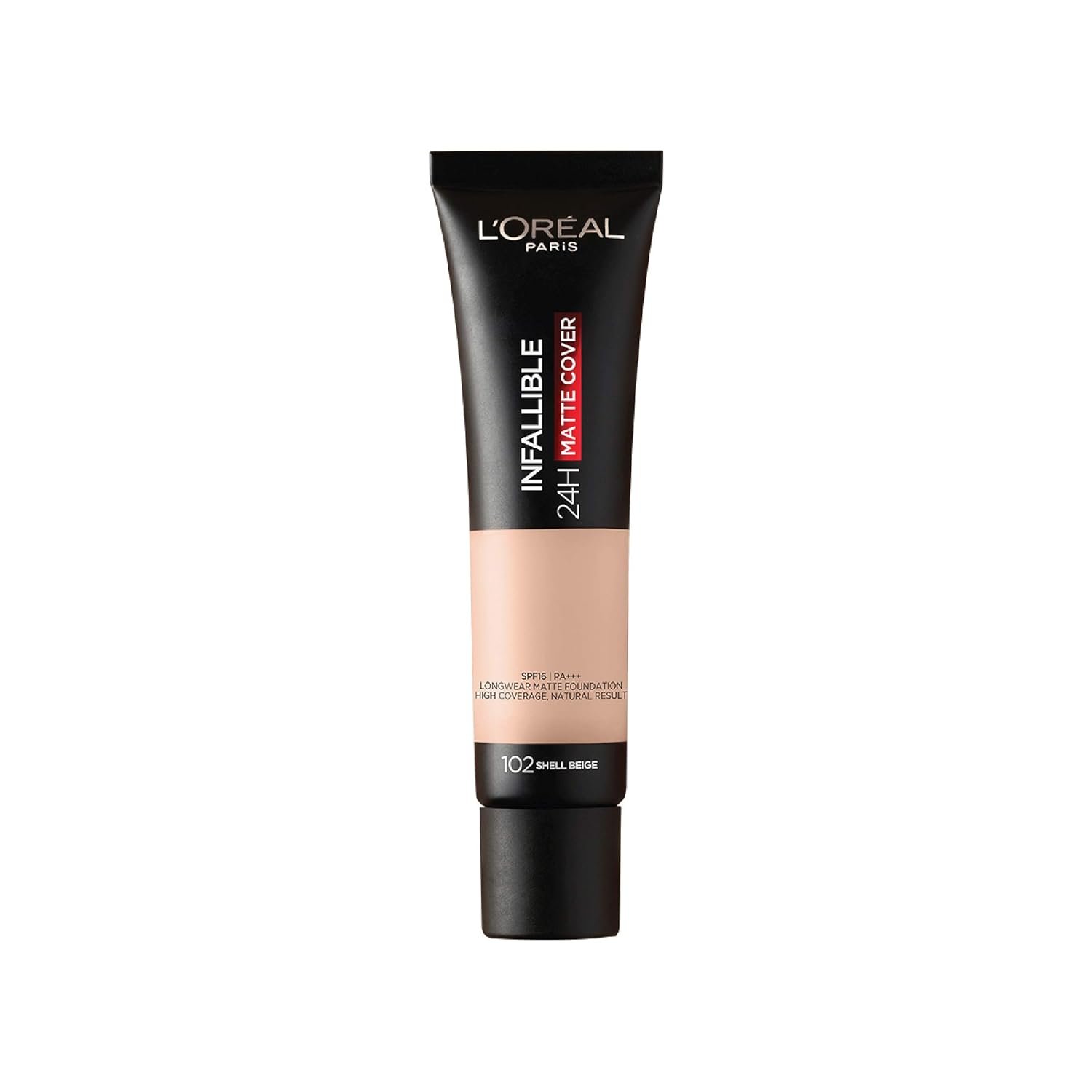 L'Oreal Paris Infallible 24H Matte Cover Foundation, 102 Shell Beige, 35ml thumbnail
