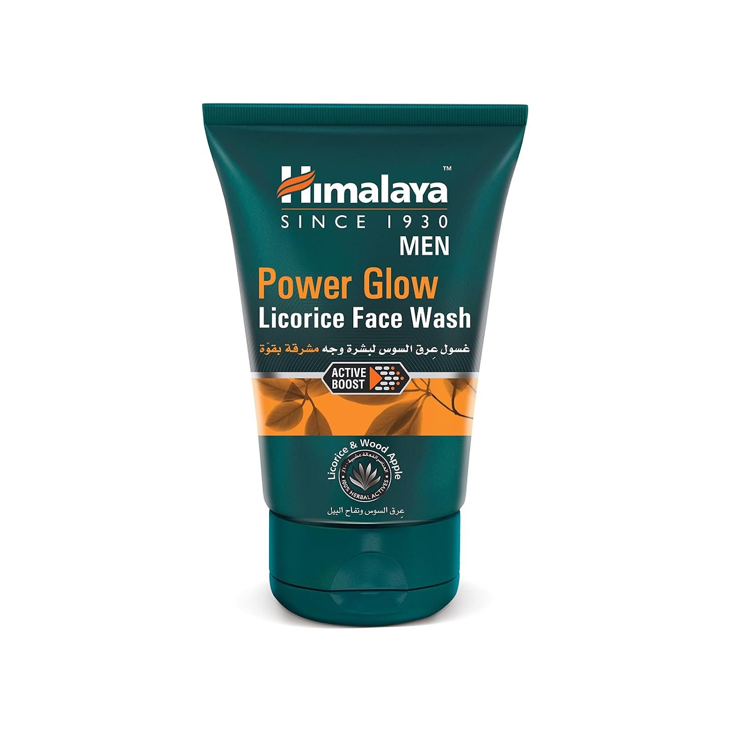 Himalaya Men Power Glow Licorice Face Wash – Brightening & Deep Cleansing Facial Cleanser for Fresh, Clear & Radiant-Looking Skin, 100ml