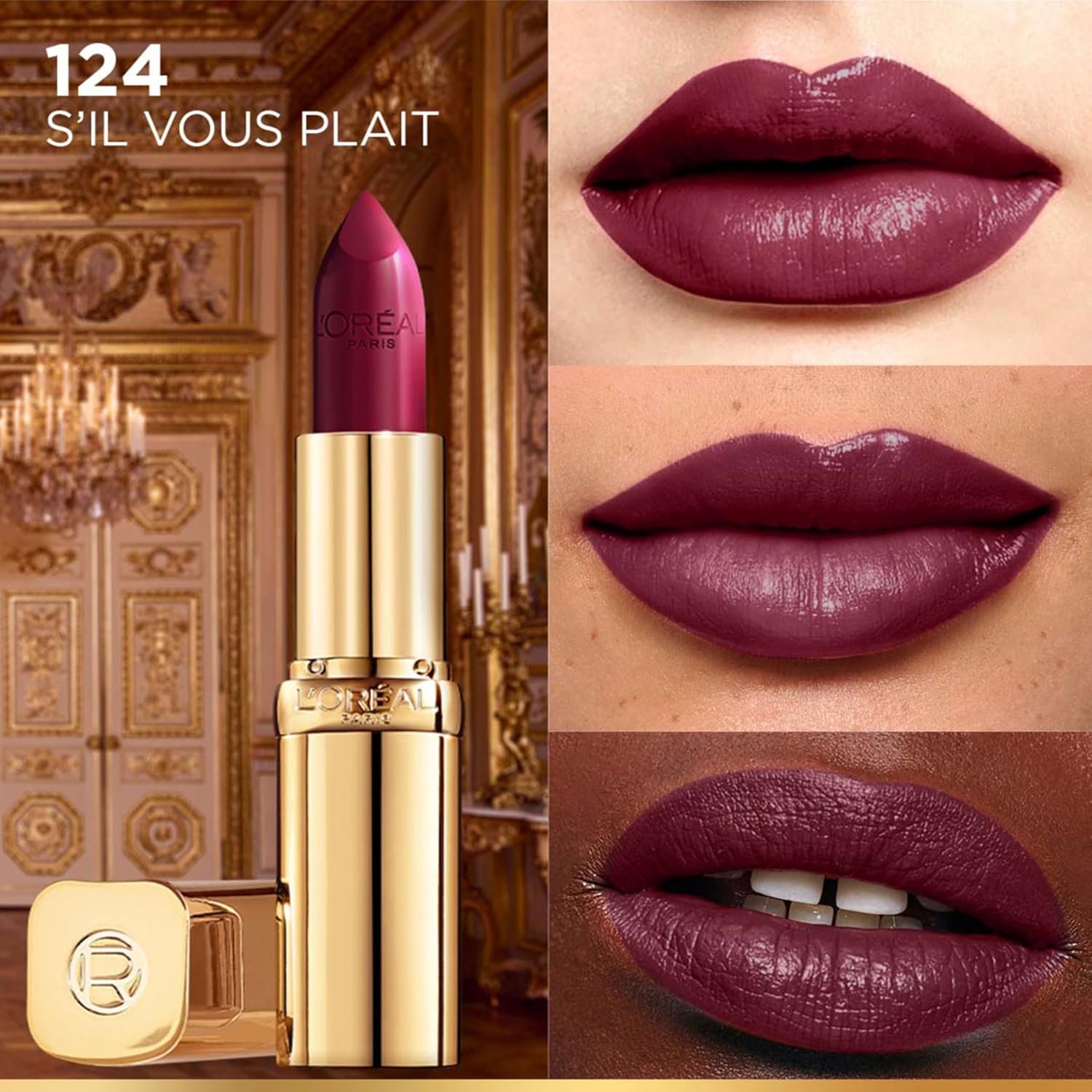 L'Oréal Paris Color Riche Satin Lipstick, 124 S'il Vous Plait thumbnail