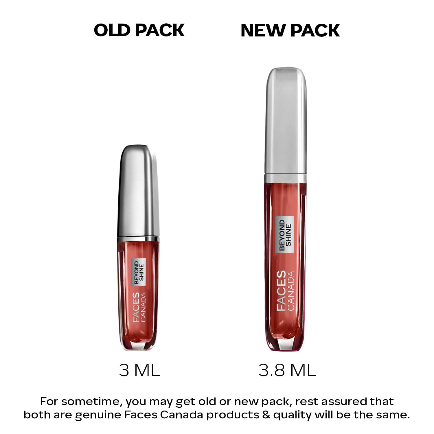 FACESCANADA Beyond Shine Lip Gloss - Baebe 03, 3.8Ml | Lightweight Non-Sticky Luxurious Texture For Glossy Lips | Instant Shine | Fuller, Supple & Plump Lips | 24Hr Hydration thumbnail