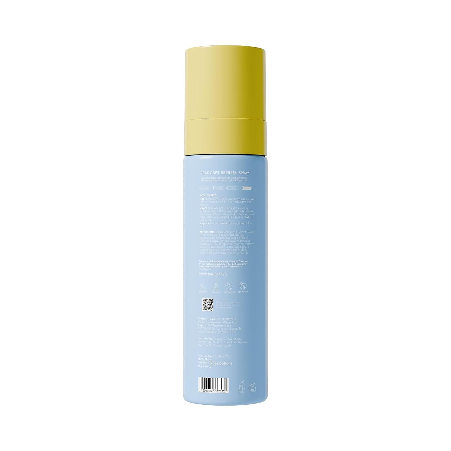 Fix My Curls Hair Defining Refresh Spray For Wavy, Curly, Low-Density, Fine Hair| Silicone-Free & Alcohol-Free| Hydrating Hair Spray with Aloe Vera| Anti Frizz, Hair Detangling Spray (100ml) thumbnail