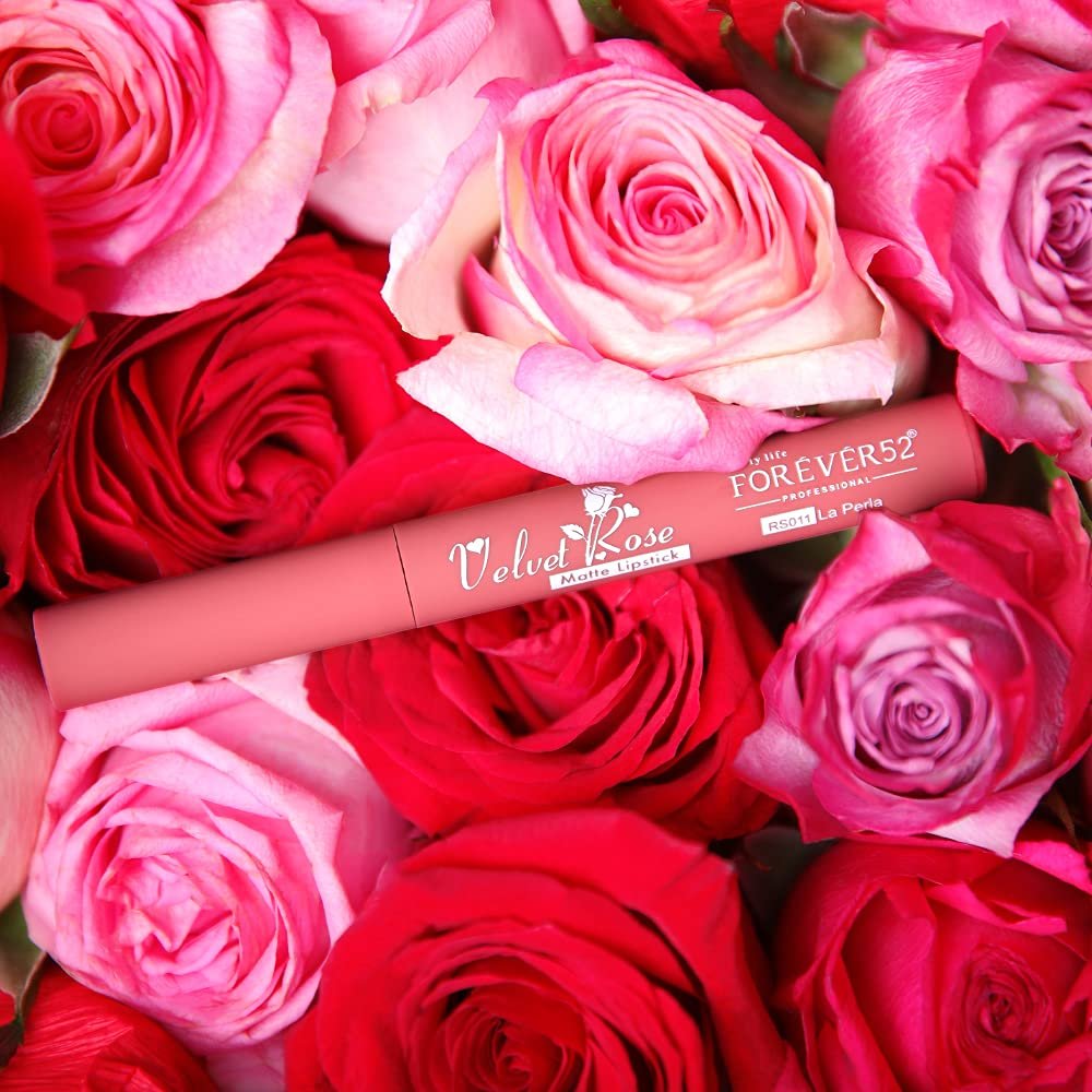 Daily Life Forever52 Velvet Rose Matte Long-Lasting Crayon Lipstick (Enriched With Rose Oil) - Hydrating Bold Lip Color With Silky Finish Look -La Perla | Pinks thumbnail