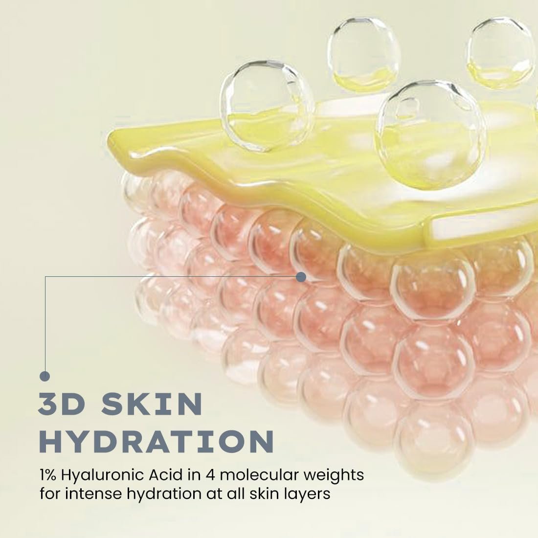 Hyphen 1% Hyaluronic Ultra Light Water Sunscreen SPF 50 PA ++++ | In-Vivo certified | Broad Spectrum & Blue Light Protection | Contains 5% Antioxidants Niacinamide Vitamin E -50ml thumbnail