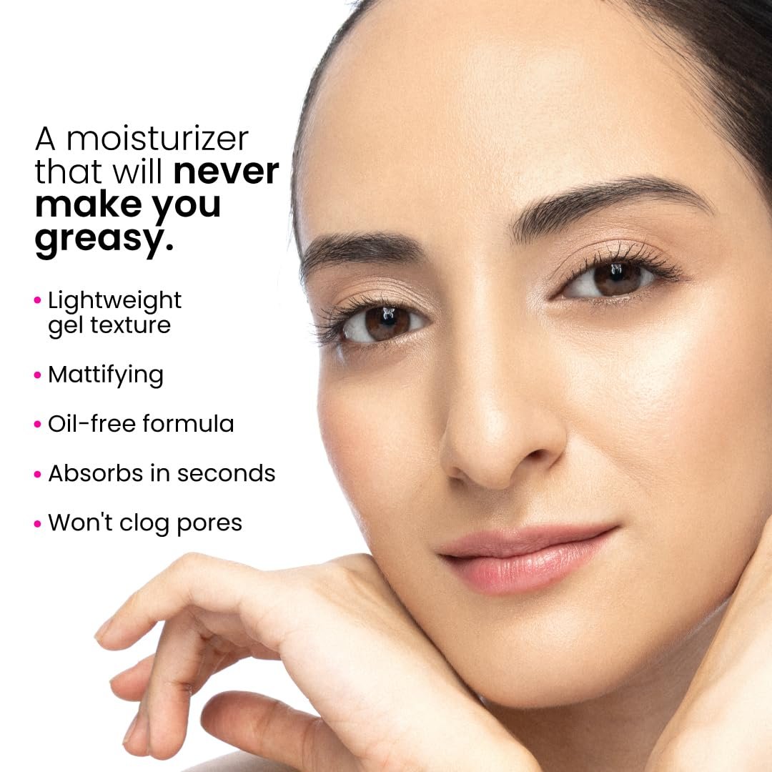 Foxtale Oil-Balancing Gel Moisturizer for Oily Skin with Niacinamide, 50ml Non greasy, Lightweight, Quick Absorbing, Won't clog pores, grease free, Reduce Excess Oil, Combination, Cica, men, thumbnail