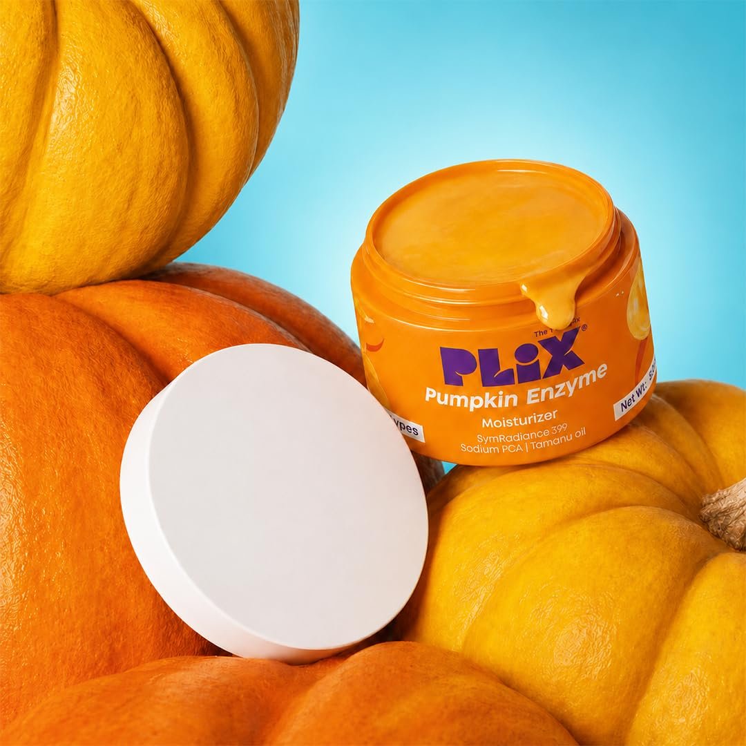 PLIX The Plant Fix Pumpkin Face Moisturizer for Glow-Boosting Hydration | Lightweight Gel Texture, Non-Greasy & Quick Absorbing | All Skin Types thumbnail