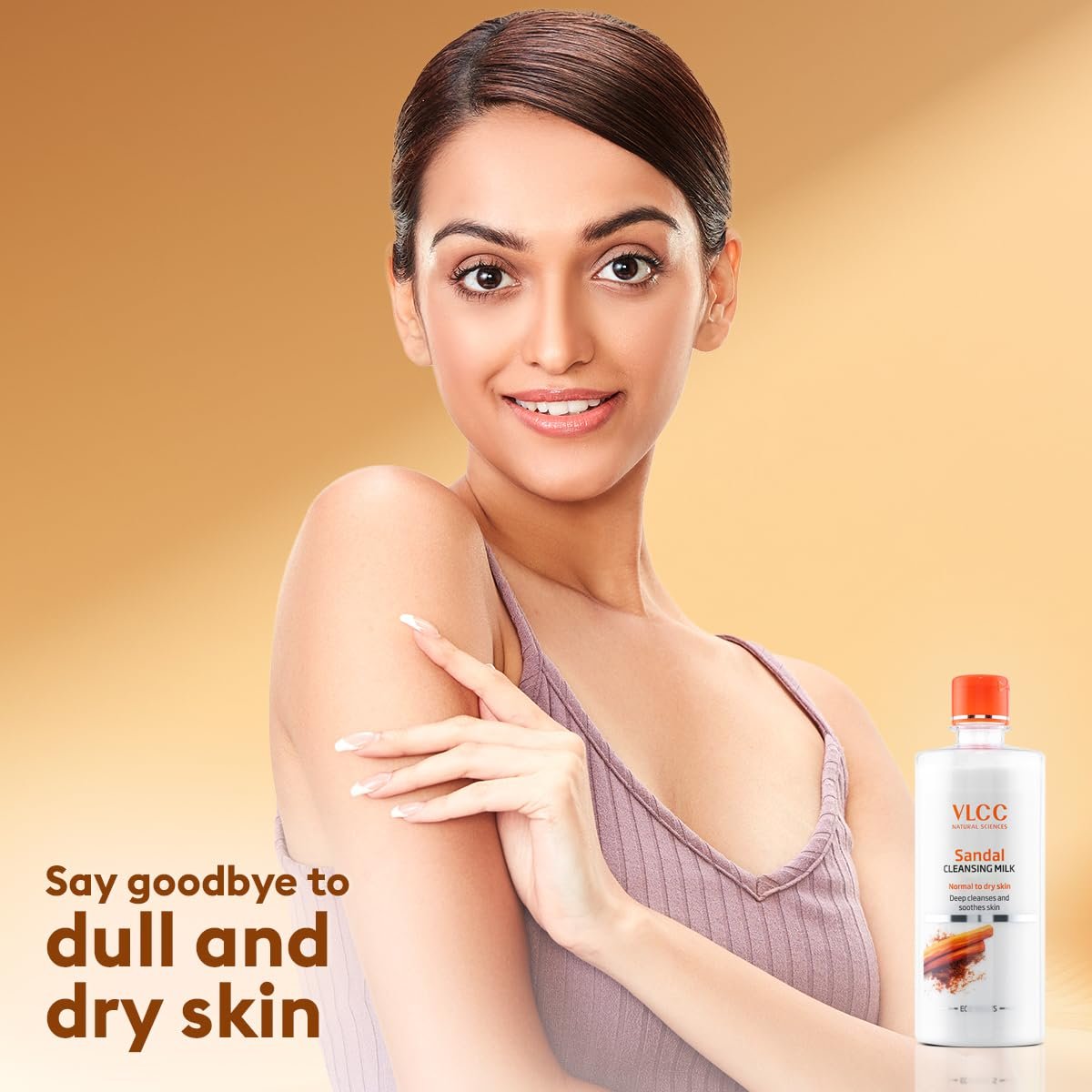 VLCC Sandal Cleansing Milk - 500ml | Deep Cleanses and Soothes Skin | Hydrates and Softens the Skin | With Sandal, Ashwagandha, Fenugreek, Indian Berberry Extracts, Almond and Olive oils. thumbnail