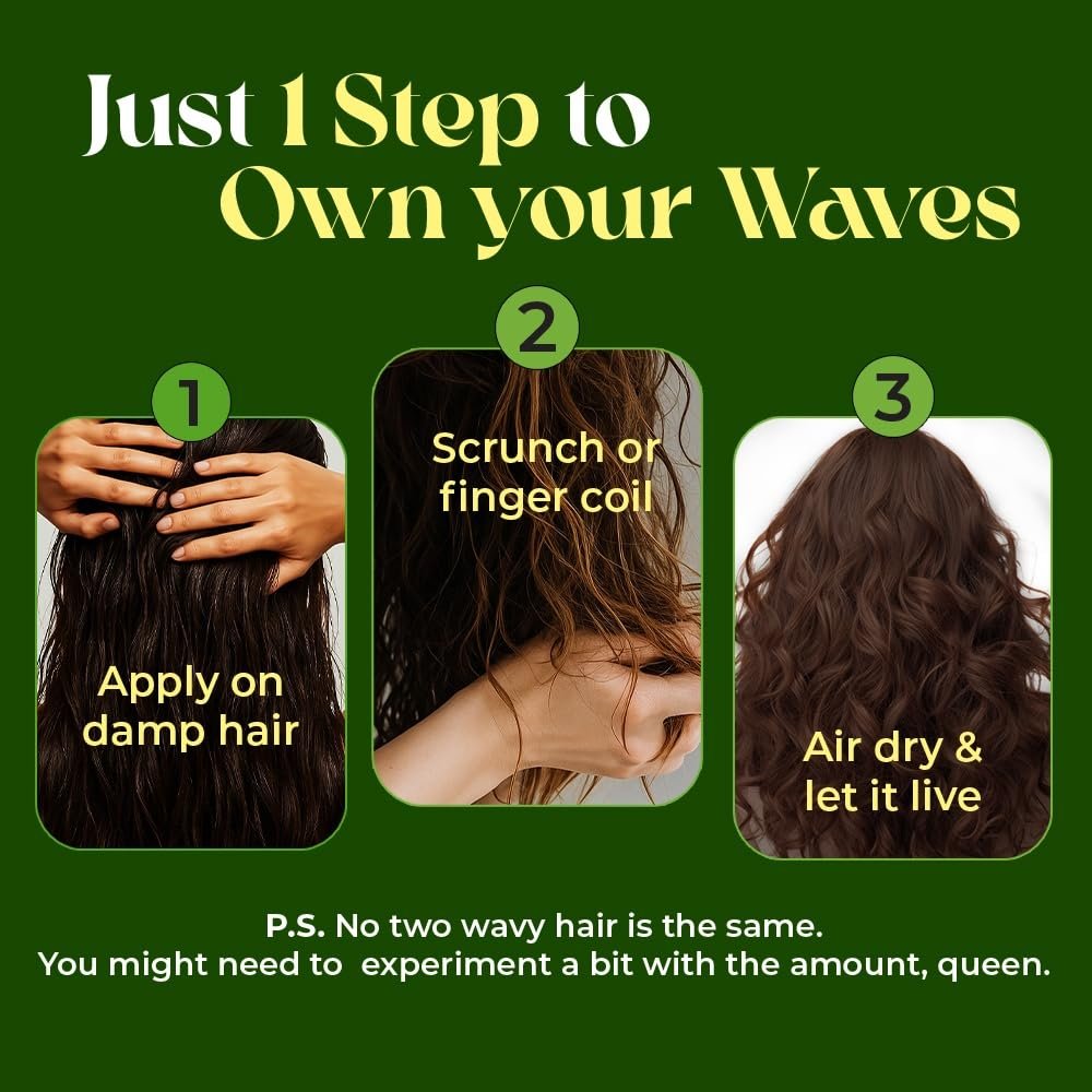 Love Beauty & Planet Avocado Oil & Peptide Waves Leave-In Conditioner for Frizz Control, Zero Crunch, Lightweight Formula 85g thumbnail