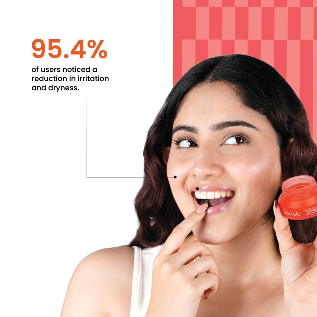 Foxtale Lip Sleeping Mask | With Maracuja Oil, Ceramides & Vitamin E | Repairs Dry, Cracked Lips Overnight | Cushions, Plumps & Hydrates | Tastes Like Watermelon | For All Skin Types | thumbnail