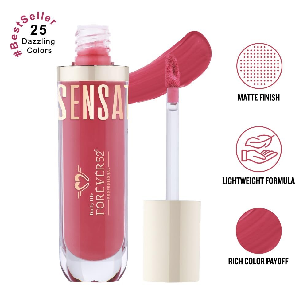 Daily Life Forever52 Sensational Lip | Matte Liquid Lipstick -Dusky Nude-020 thumbnail