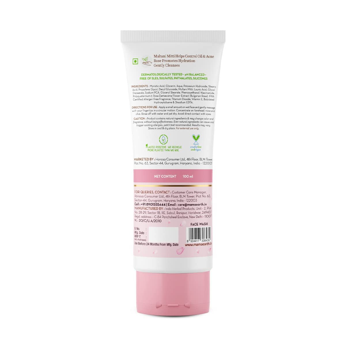 Mamaearth Multani Mitti Face Wash  100ml thumbnail