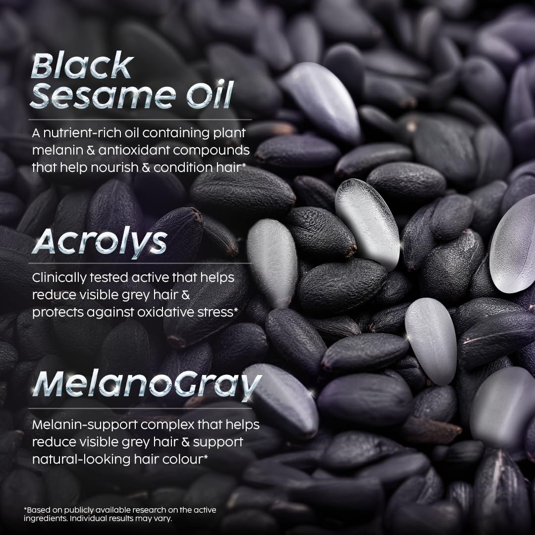 PLIX The Plant Fix Black Sesame Anti-Greying Hair Serum | With Black Sesame Oil | Hair Serum for Grey Hair Care, Nourishment & Healthy-Looking Hair | Daily Hair Care thumbnail