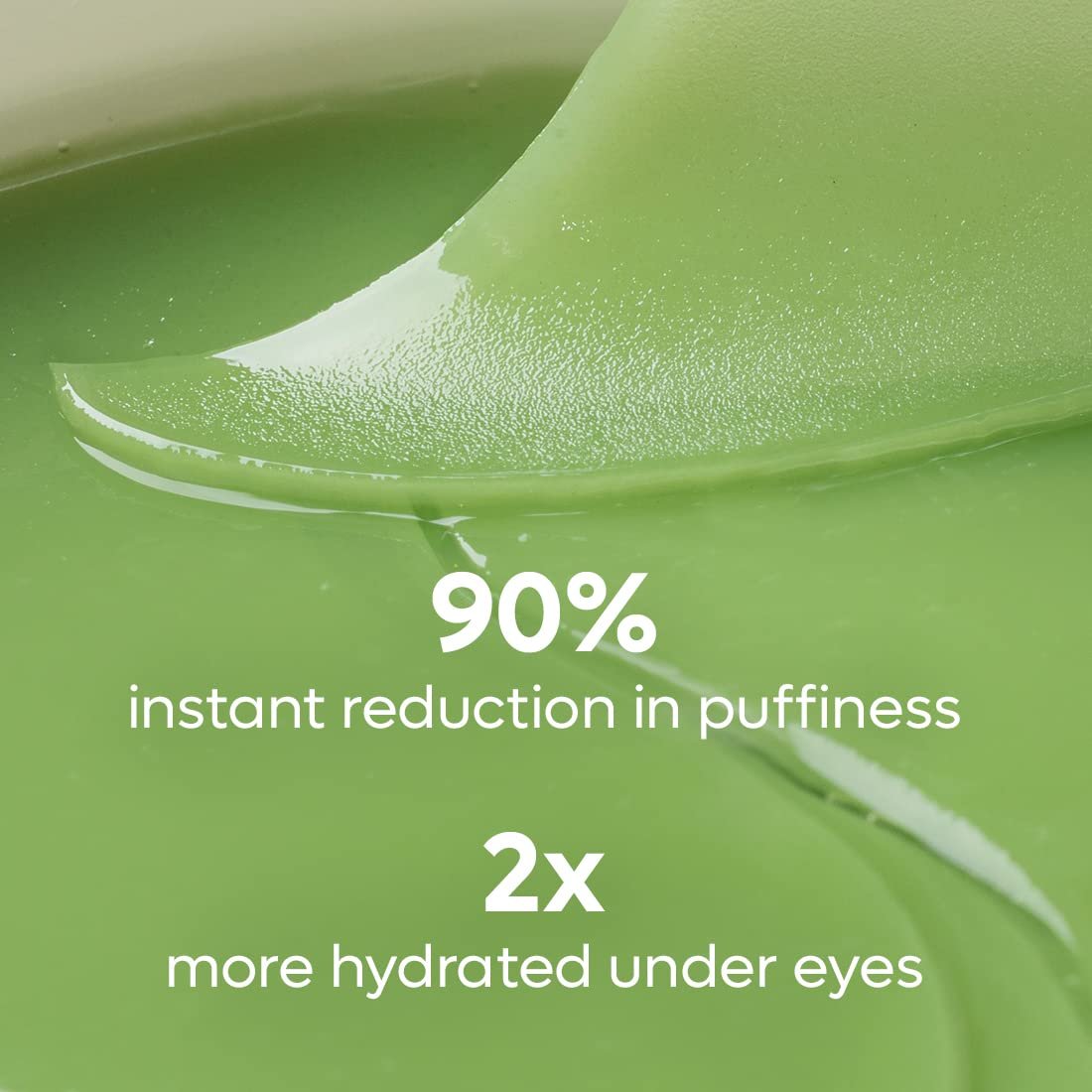 mCaffeine Green Tea Hydrogel Under Eye Patches for Dark Circle, Fine Lines & Wrinkles Reduction | Cooling Under Eye Patch Mask for Instant De-Puffing | 30 Pairs thumbnail