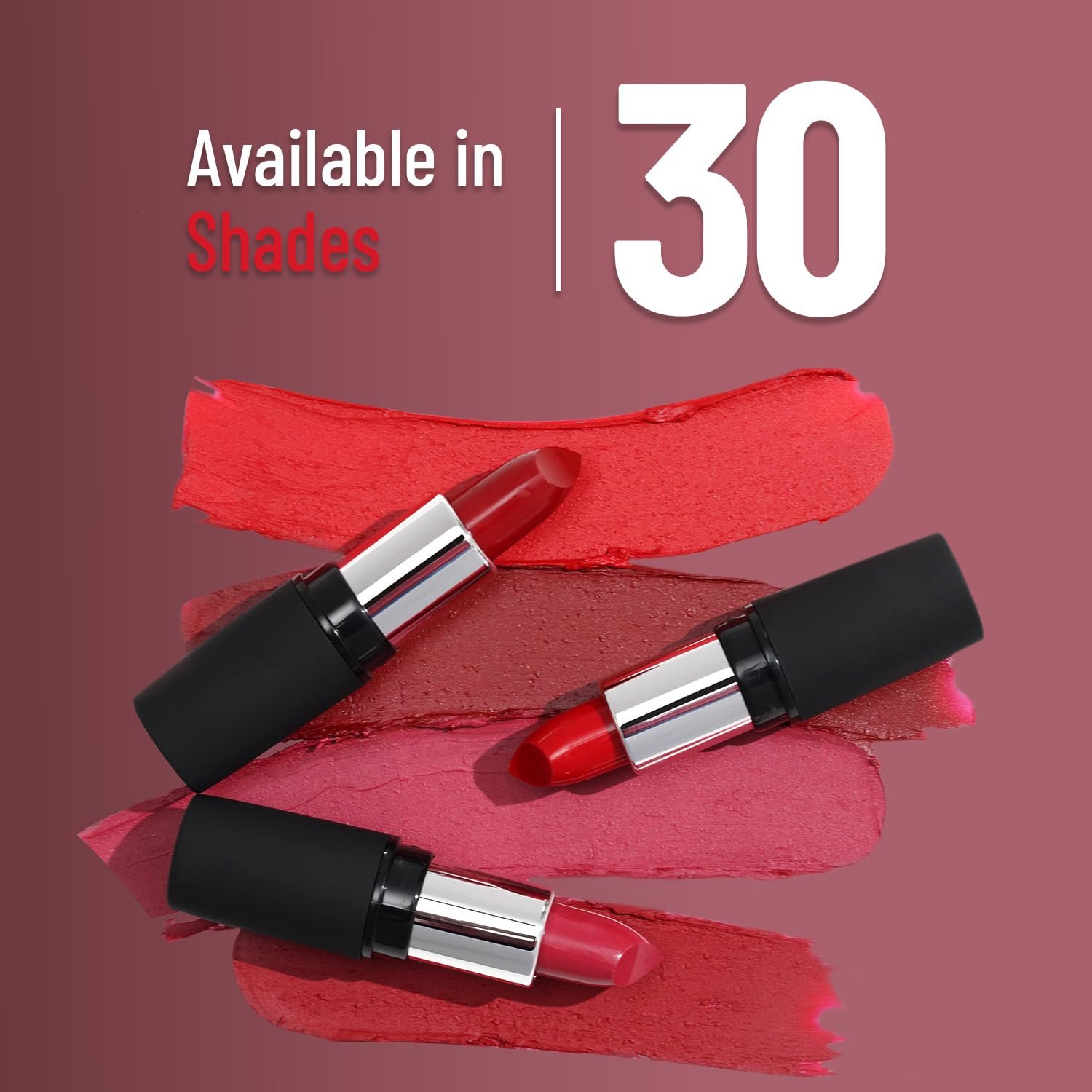 Swiss Beauty Pure Matte Creamy Lipstick | Non-drying, Highly pigmented Lipstick | Shade- Peach, 3.8gm| thumbnail