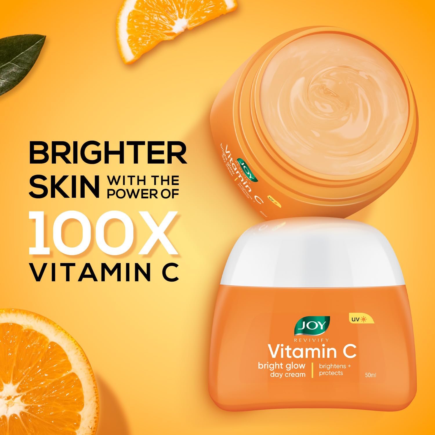 Joy Vitamin C Skin Brightening Face Cream with Kakadu Plum for Brighter Skin in 4 Days | Boosts Glow, Fades Dark Spots, Fights Ageing & Protects from Sun Damage | Oil Free Face Moisturizer - thumbnail