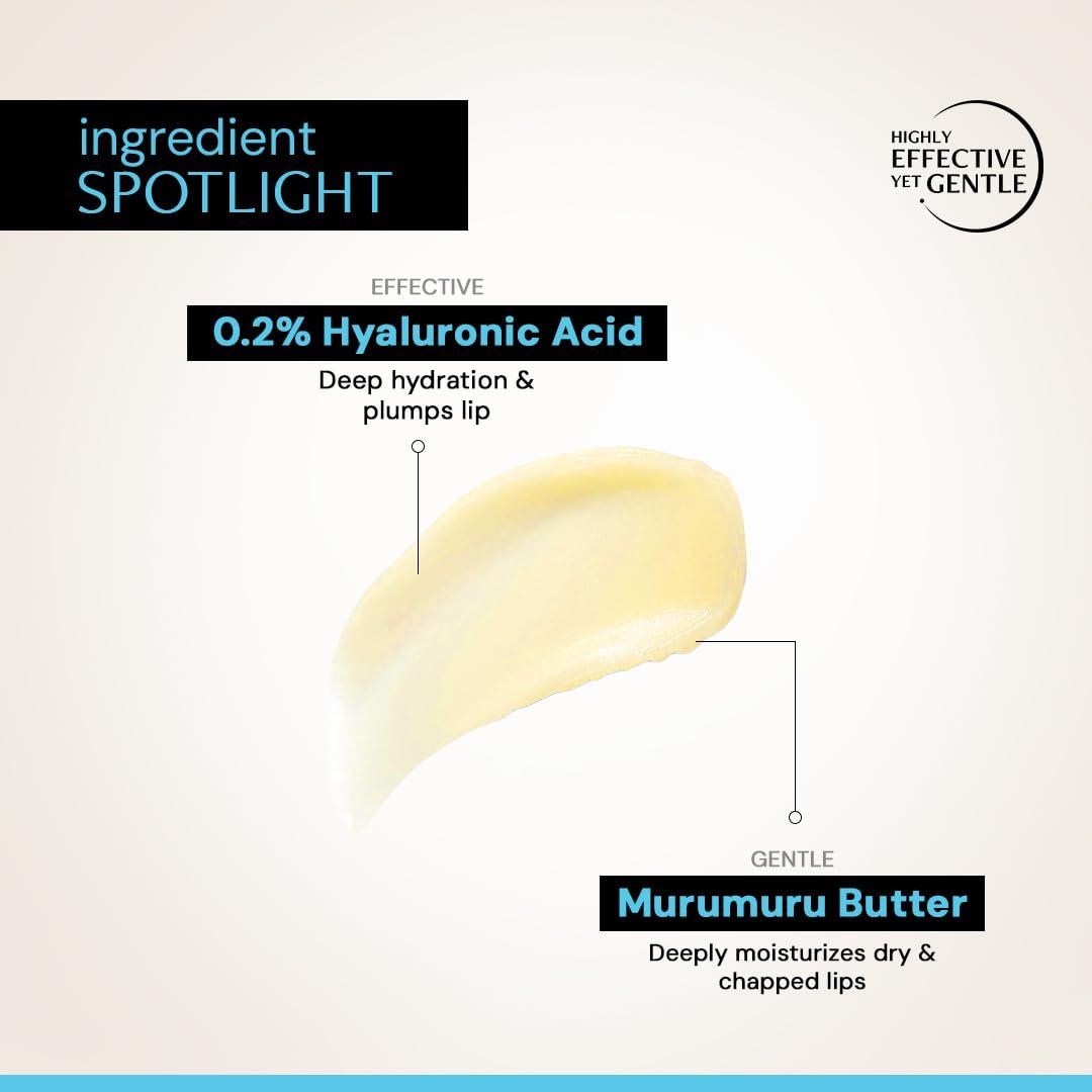Deconstruct Hyaluronic Acid Lip Balm With 1% Cupuacu Butter | For Fuller, Dry Lips | Protects & Nourishes Dry Chapped Lips | Lip Balm For Women & Men | 4gm thumbnail