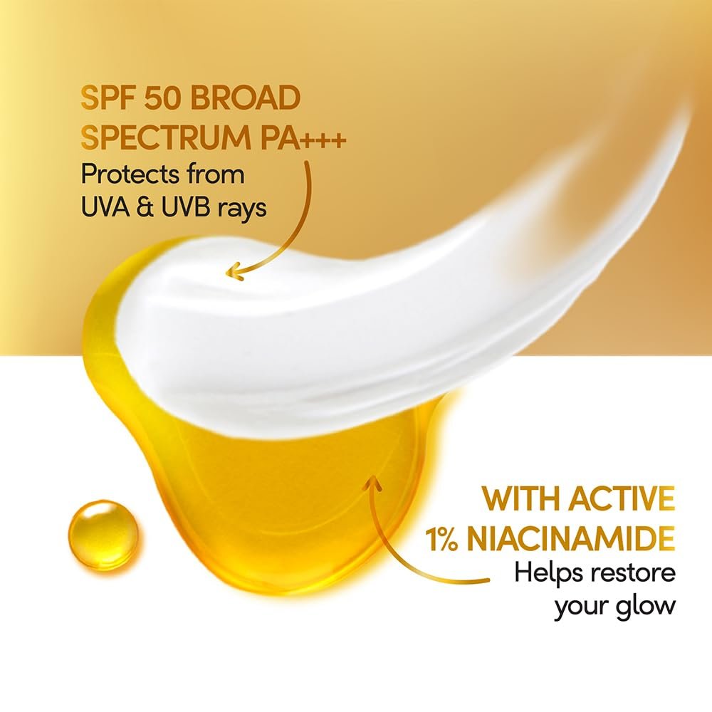 POND'S SUN MIRACLE SPF 50 PA+++ LIGHTWEIGHT SUNSCREEN BODY LOTION, 1% ACTIVE NIACINAMIDE, NO WHITE CAST-90ML thumbnail