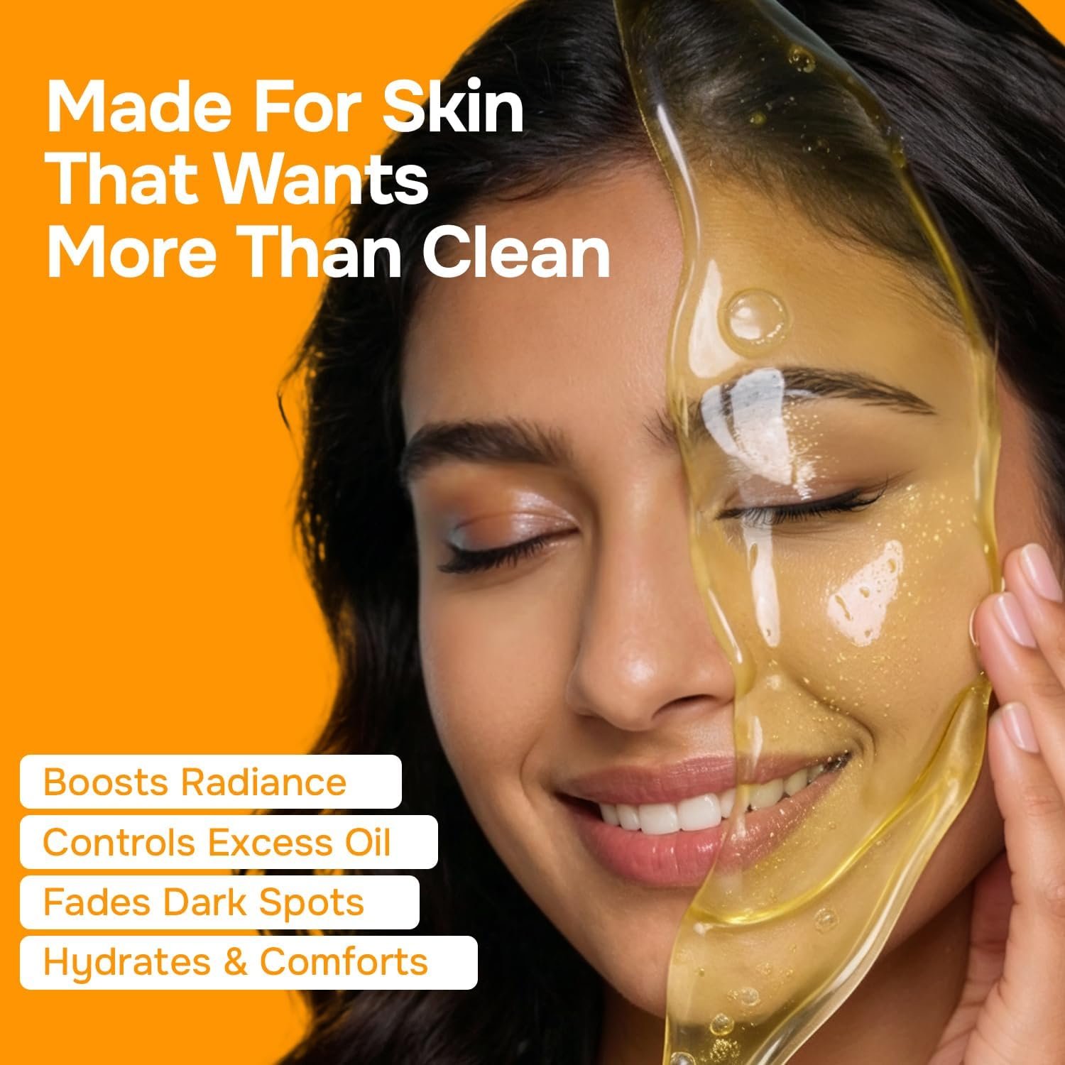 Swiss Beauty Care Juicy Glow Face Wash | Orange Peel + Niacinamide | Removes Dirt & Grime | Boosts Radiance | Fades Dark Spots | Hydrates Skin-100g thumbnail