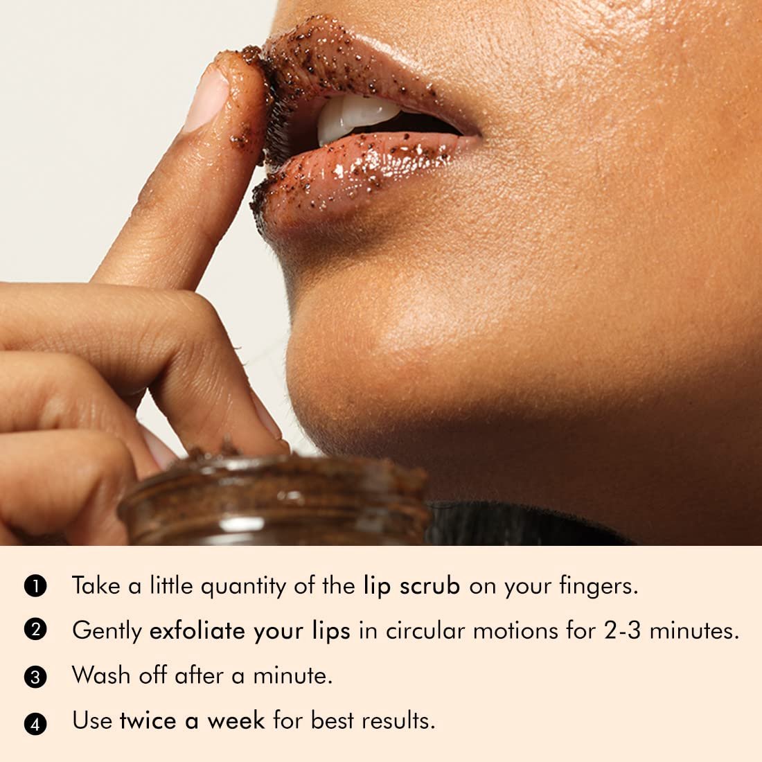 mCaffeine Coffee Lip Scrub Balm - 85% Reduction in Dark Lips & Pigmentation | Heals Dry & Chapped Lips | With Natural Sugar, Cold Pressed Coconut Oil & Coffee Scrub | 100% Vegan (12gm) thumbnail