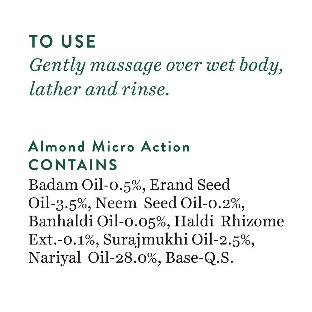 Biotique Almond Oil Ultra Rich Body Wash| Maintains Skin’s Natural pH |100% Botanical Extracts| Soap-Free Body Wash Suitable for All Skin Types | 200mL thumbnail