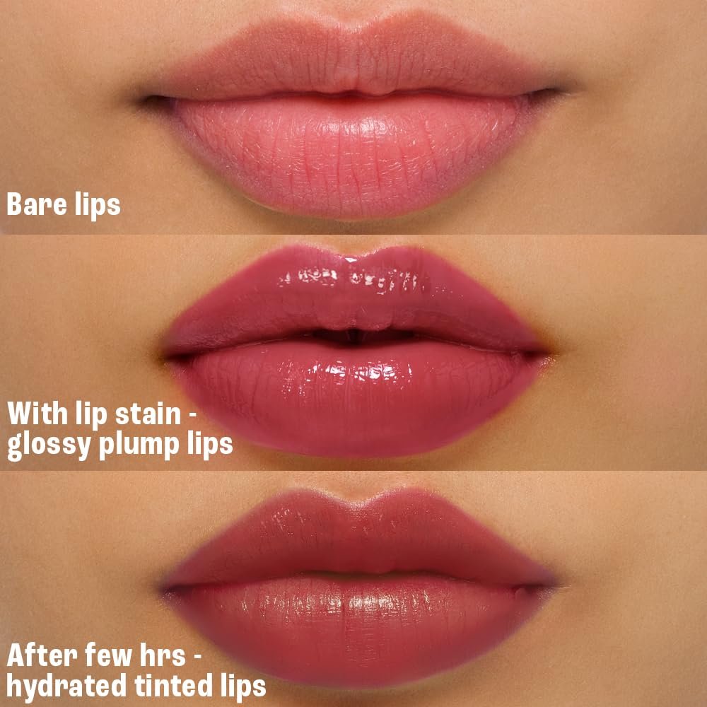 Lakme 9to5 Hya Beach Edit Lip Gloss Stain -2 Rosy Sunday, Long Lasting Stain, For Soft and Nourished Lips, with Linoleic Acid & Hyaluronic Acid, SPF 15, Non-Sticky and Lightweight, 10 ml thumbnail